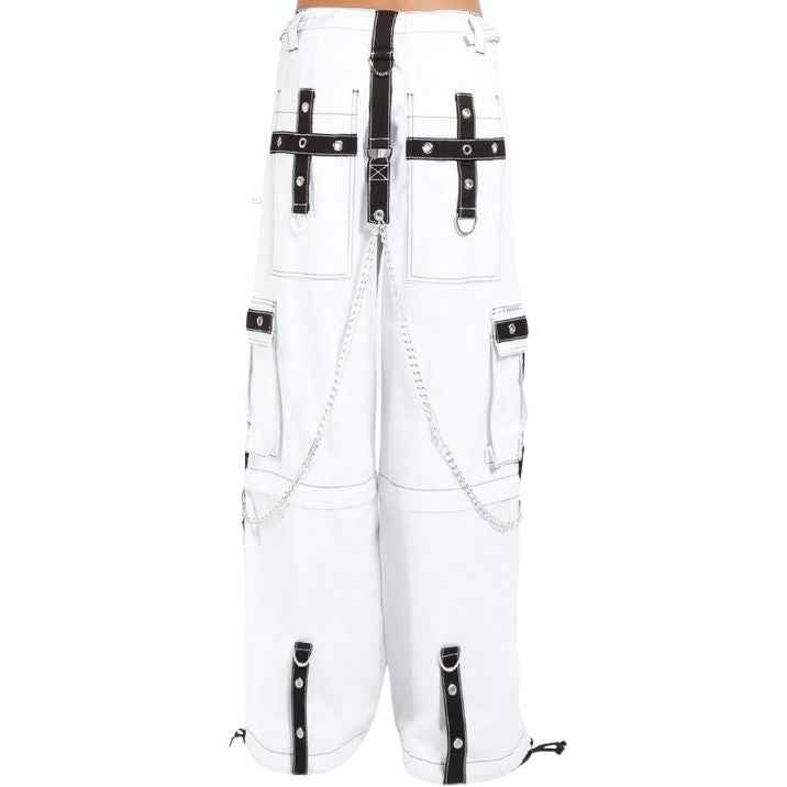 Gothic White Stylish Emo Cyber Punk Rock Pants