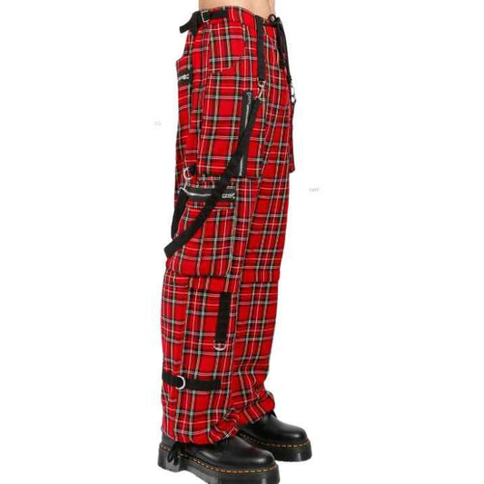 Gothic Red Stylish Emo Cyber Punk Rock Pants