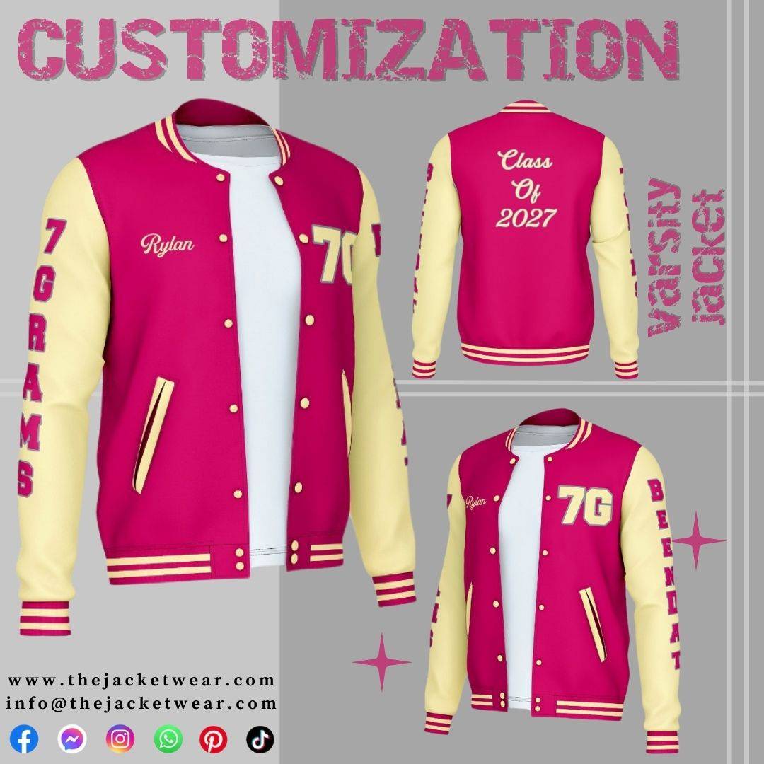Pink Varsity Jacket