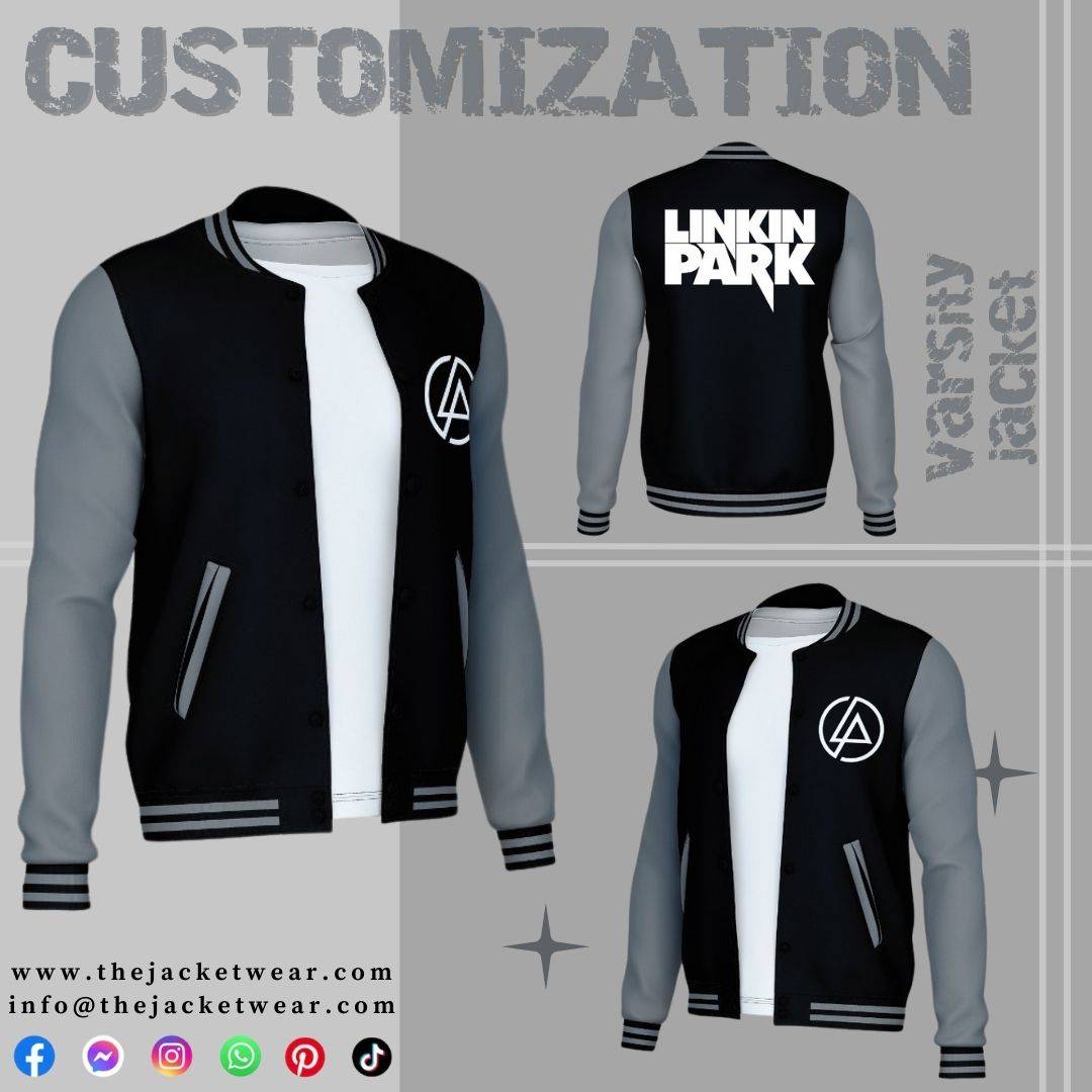 Black Varsity Letterman Jacket