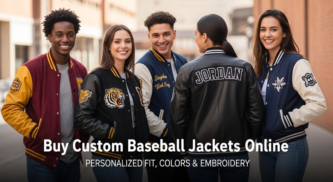 Buy Custom Baseball Jackets Online – Personalized Fit, Colors & Embroidery