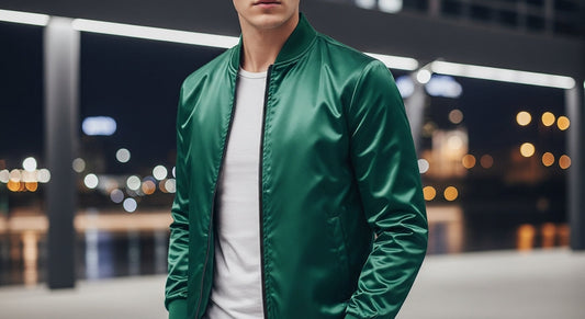 Men’s Satin Bomber Jacket