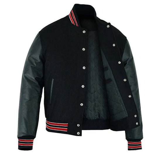 varsity jacket red and black