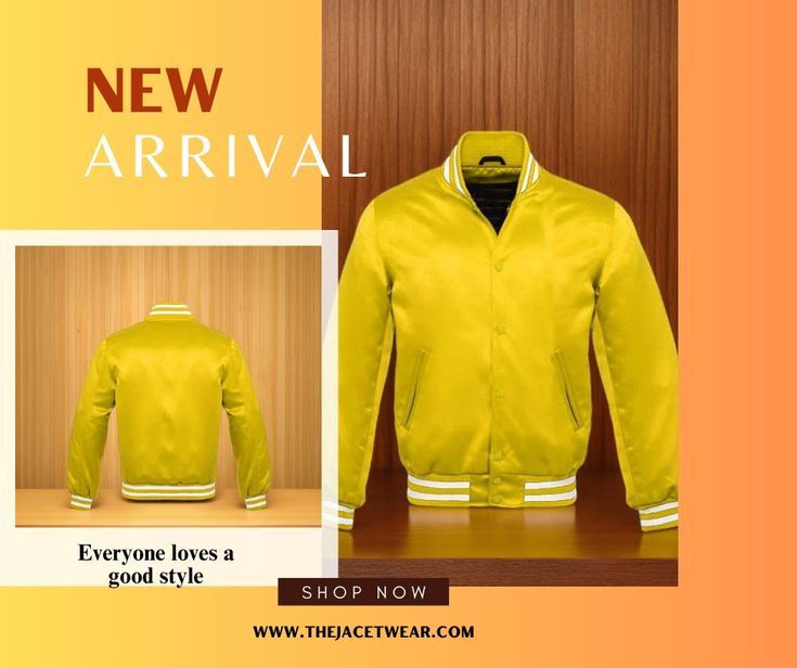 Yellow Satin Jacket