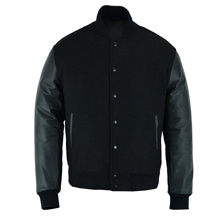 custom varsity jackets leather sleeves