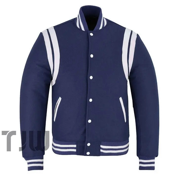 navy varsity jacket