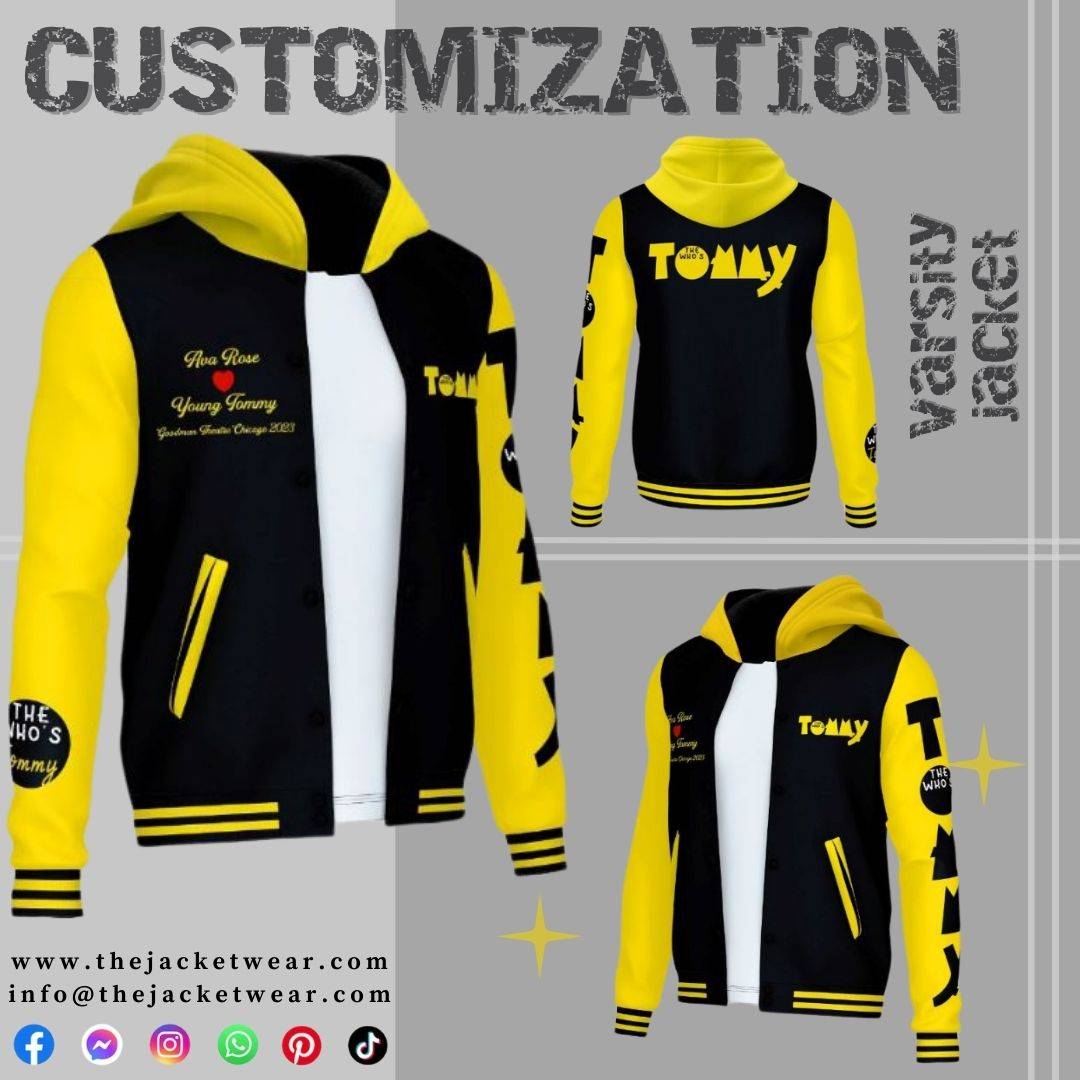 varsity jacket with hood