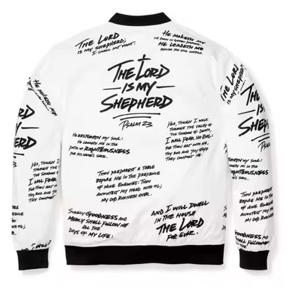 psalm 23 bomber jacket