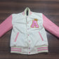 Varsity Custom Jackets in Cream and Baby pink