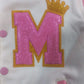 Varsity Custom Jackets in Cream and Baby pink