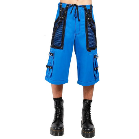 Gothic Electro Emo Pant -Royal Blue/BLack