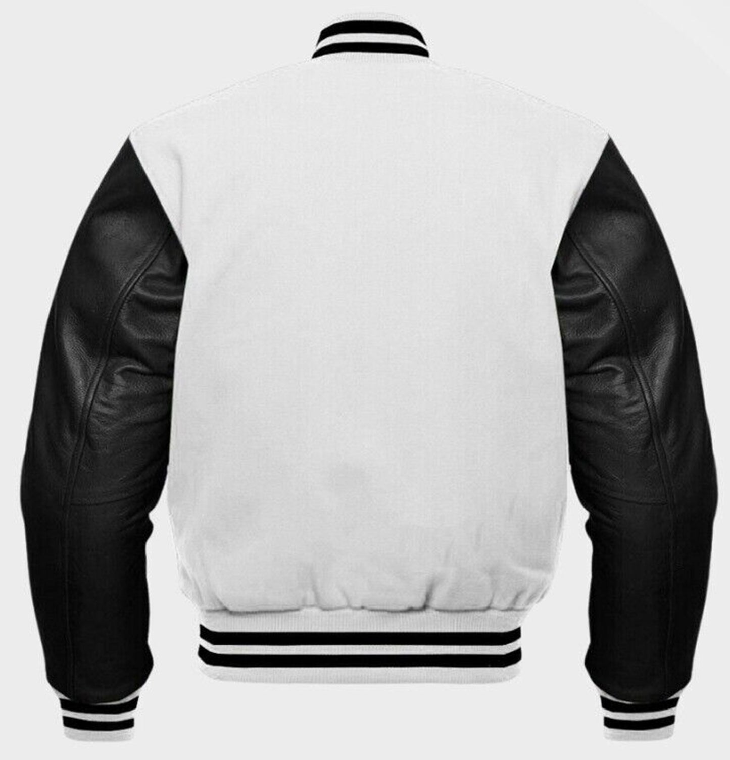 Varsity Jacket - White Black