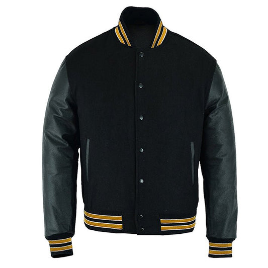 Lacoste Varsity Jacket |Black and Gold|