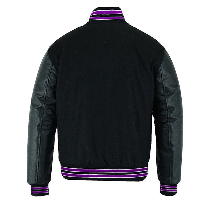 Lacoste Varsity Jacket |Black and Purple|