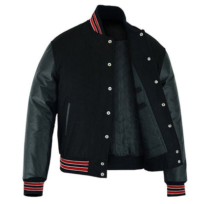 varsity jacket red and black​