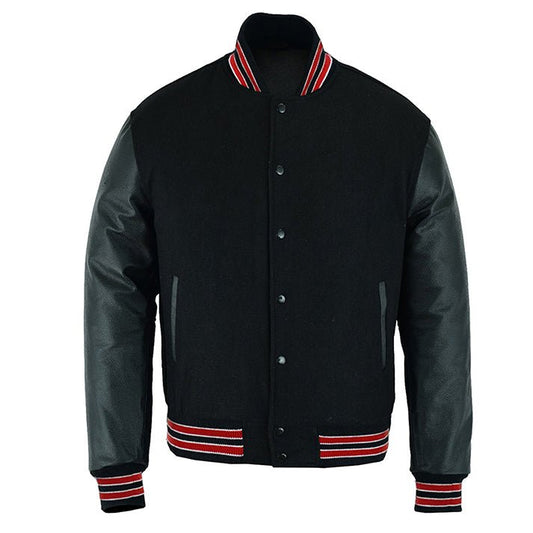 Lacoste Varsity Jacket (Black and Red)