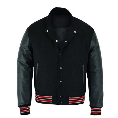 varsity jacket red and black​