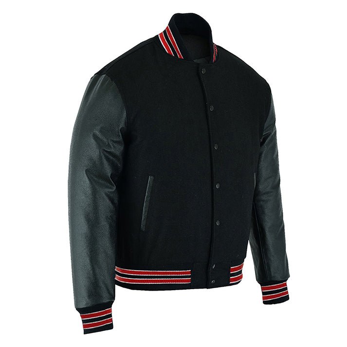 Lacoste Varsity Jacket (Black and Red)