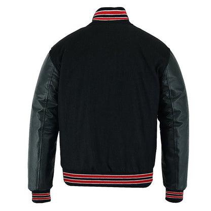 varsity jacket red and black​