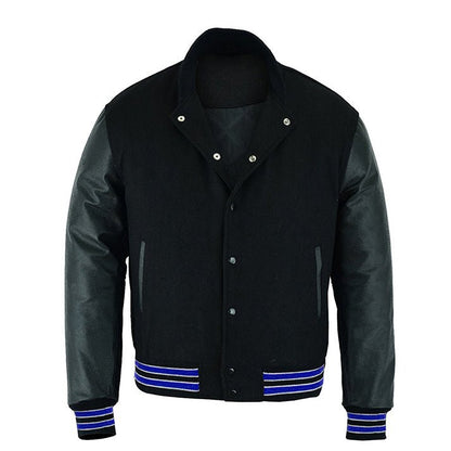 Black on Black Varsity Jacket
