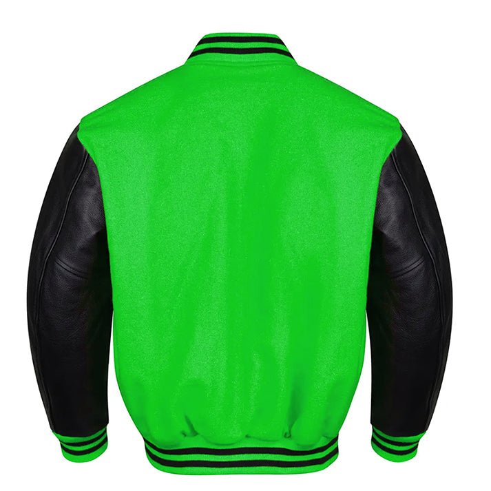 Dark Green Varsity Jacket Men's