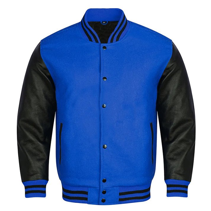 Custom Varsity Jacket in Royal Black