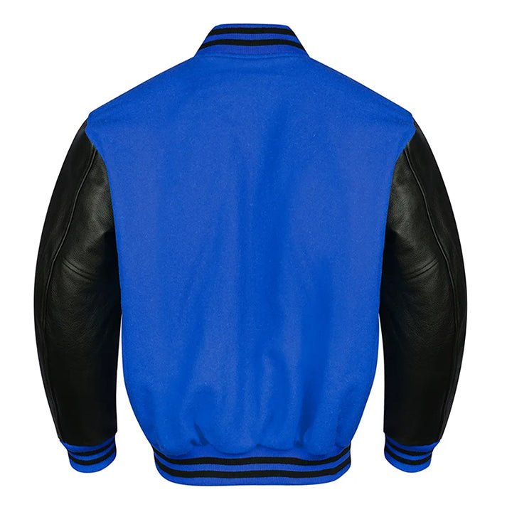 Custom Varsity Jacket in Royal Black