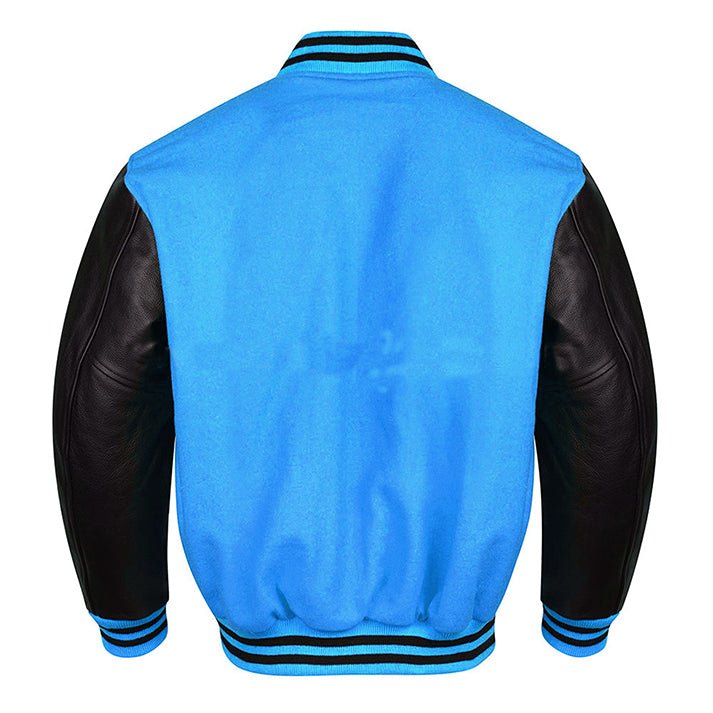 Best Varsity Jackets For Men in Sky Blue and Black