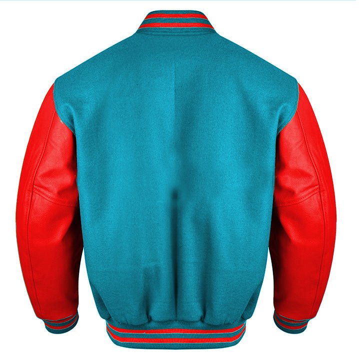 Best Varsity Jackets For Men in Sky Blue and Red